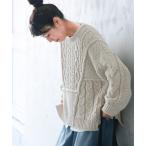 「soulberry」 長袖ニット 4L ベージュ レディース