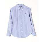 「GYMPHLEX」 ワンポイント長袖シャツ 14 ブルー メンズ