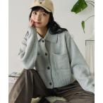 「FREAK'S STORE」 ニットカーディガン フリ- グレー レディース