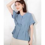 「N.（N. Natural Beauty Basic）」 半袖ブラウス MEDIUM ブルー レディース