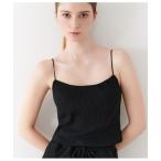 インナーシャツ 肌着 リブクロップトブラキャミソール レディース