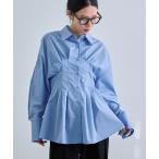ブラウス シャツ タックギャザーブラウス レディース