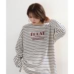 tシャツ Arinomama フロッキーPTチュニックボーダーロンT レディース