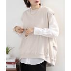 ベスト ジレ Arinomama オーガニックフライス　タックベスト レディース