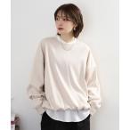 トレーナー スウェット Arinomama オーガニックフライス　ゆるオーバートレーナー レディース