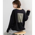 tシャツ Arinomama 異素材切り替えプリントロンT レディース