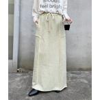 スカート 「-3kg見え」カラー杢Ｉライン切替デザインスカート