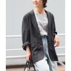 ジャケット テーラードジャケット 「26SS新作 / 手洗い可」リネンフィールシングルジャケット レディース