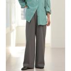 ショッピング新作 パンツ 「26SS新作」ウォッシャブルヘビーツイルイージーワイド レディース