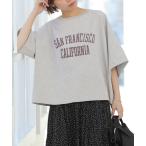 tシャツ 「26SS新作」カットオフワイドロゴTee レディース