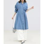 ショッピングVita シャツワンピース 4.5ozドロストデニムシャツワンピース