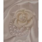 ブローチ 「resonance」バラモチーフ パールタッセル付き コサージュ「マルチウェイ/オケージョン」 レディース