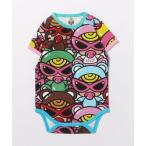 ベビー服 ロンパース TEDDY MINI MULTI COLOR総柄 半袖ロンパース