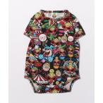 ベビー服 ロンパース HYSTERIC MINI LAND総柄 半袖ロンパース