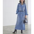 ワンピース デニムシャツワンピース