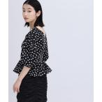 「NATURAL BEAUTY BASIC」 半袖ブラウス FREE ブラック系その他 レディース