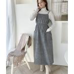 「classicalelf」 キャミソールワンピース LARGE グレー レディース