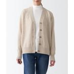 「無印良品」 ニットカーディガン S オートミール レディース