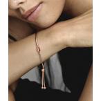 「Pandora」 ブレスレット 19cm ピンクゴールド レディース