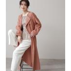「N.（N. Natural Beauty Basic）」 ノーカラーコート MEDIUM ピンク レディース