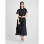 ショッピングミモレ丈 ワンピース フラワーエンブロイダリーワンピース