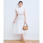 ショッピング花柄 ワンピース 「洗える」パネルフラワーワンピース