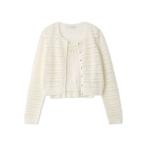 ニット セーター 「洗える」レーシーニットアンサンブル レディース