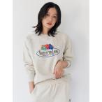トレーナー スウェット FRUIT OF THE LOOM別注 ロゴスウェット レディース