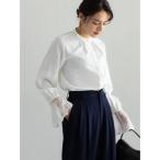 ブラウス シャツ 「セレモニーアイテム」レースカフスブラウス レディース