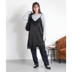 ワンピース サテンレースワンピース