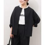 コート アウター 「追加」「撥水 / UVカット」「SPENSIERATO」クルーネックコクーンブルゾン レディース