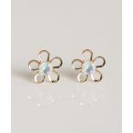 ピアス オパール フラワー ピアス | K10YG 「Web限定」 レディース メンズ