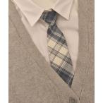  галстук [urge select][...... серии ] в клетку серый серия одним движением галстук [ студент / форма / костюмированная игра ]