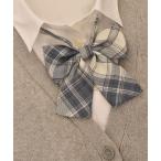  галстук [urge select][...... серии ] в клетку серый серия одним движением лента [ студент / форма / костюмированная игра ]