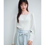 ブラウス シャツ 「2026SS新作」レディース ブラウス ニュアンスネック きれいめ オフィスカジュアル レディース