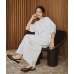 ワンピース 「2026SS」ダンボール ランタンスリーブ ワンピース ロング きれいめ