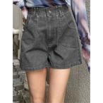 パンツ 「セットアップ対応」ウォッシュショートパンツ レディース