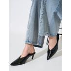 シューズ クロスポインテッドミュール レディース