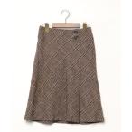 「23区」 スカート 36 ブラウン レ