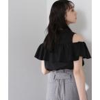 「NATURAL BEAUTY BASIC」 半袖ブラウス FREE ブラック レディース