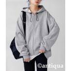 [antiqua] Zip выше Parker FREE. серый женский 