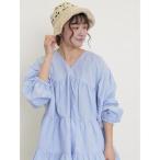 [Samansa Mos2] длинный рукав туника F голубой женский 