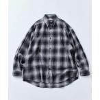 「FREAK'S STORE」 長袖ネルシャツ SMALL ブラック メンズ