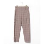 [LIDNM] в клетку брюки S Brown мужской 