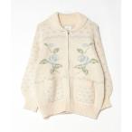 「merry jenny」 ニットカーディガン FREE ブルー レディース