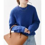 「SHIPS any」 長袖ニット ONE SIZE ブルー レディース