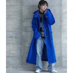 「GEVS.」 「SMILELAND」ダッフルコート LL ブルー レディース