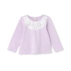 tシャツ ヨークレース長袖Tシャツ キッズ 子供服 女の子
