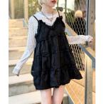 ショッピングワンピ ワンピース ジャガードミニキャミワンピ