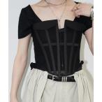 ショッピングコルセット シアーパネルコルセットビスチェ chw26s082 レディース